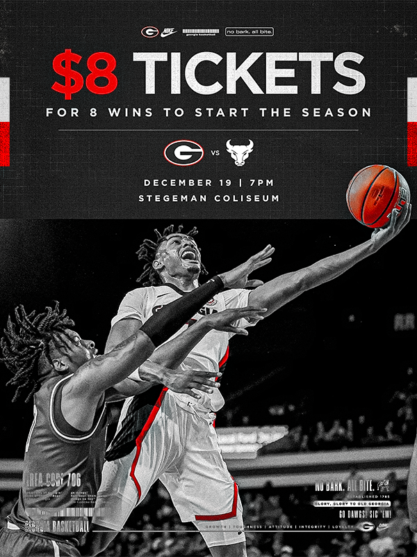 Secure Your 8 Tickets to UGA MBB vs. Buffalo University of